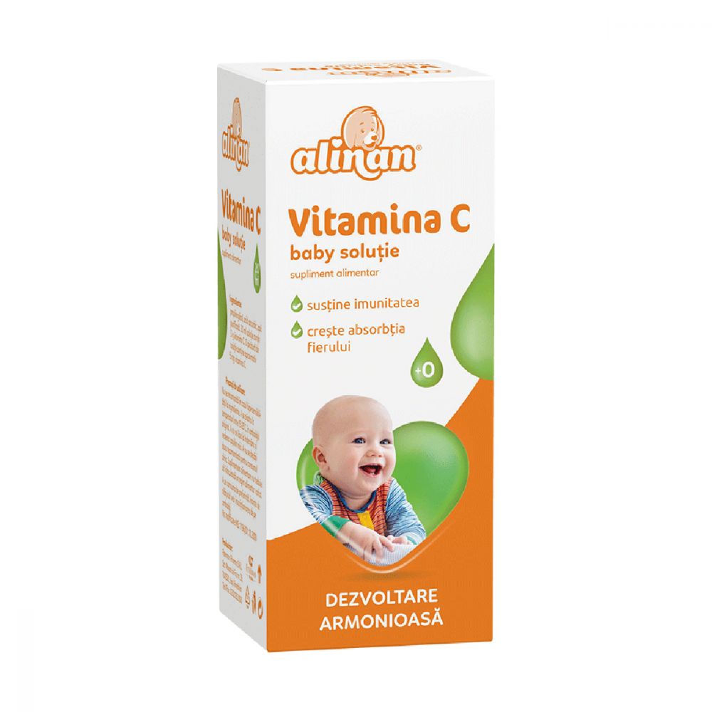 Vitamina C baby solutie, 20 ml, Alinan