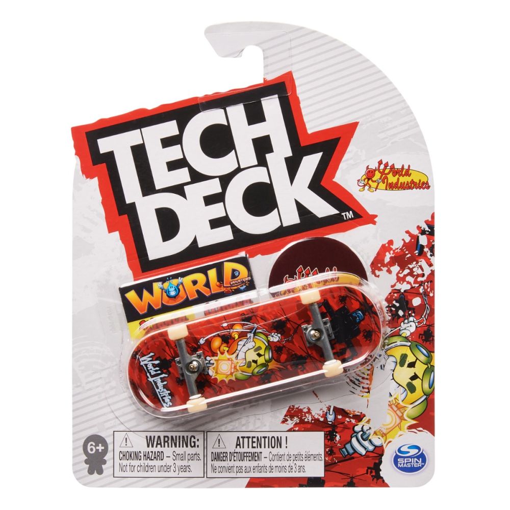 Mini placa skateboard Tech Deck, World Industries, 20141364