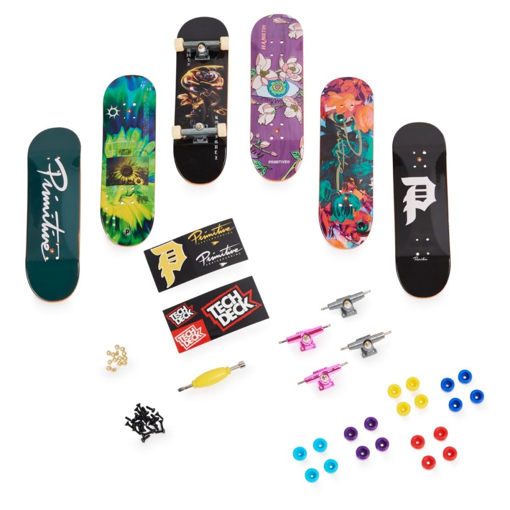 Set 6 mini placi skateboard, Tech Deck, Bonus Pack, 20136706