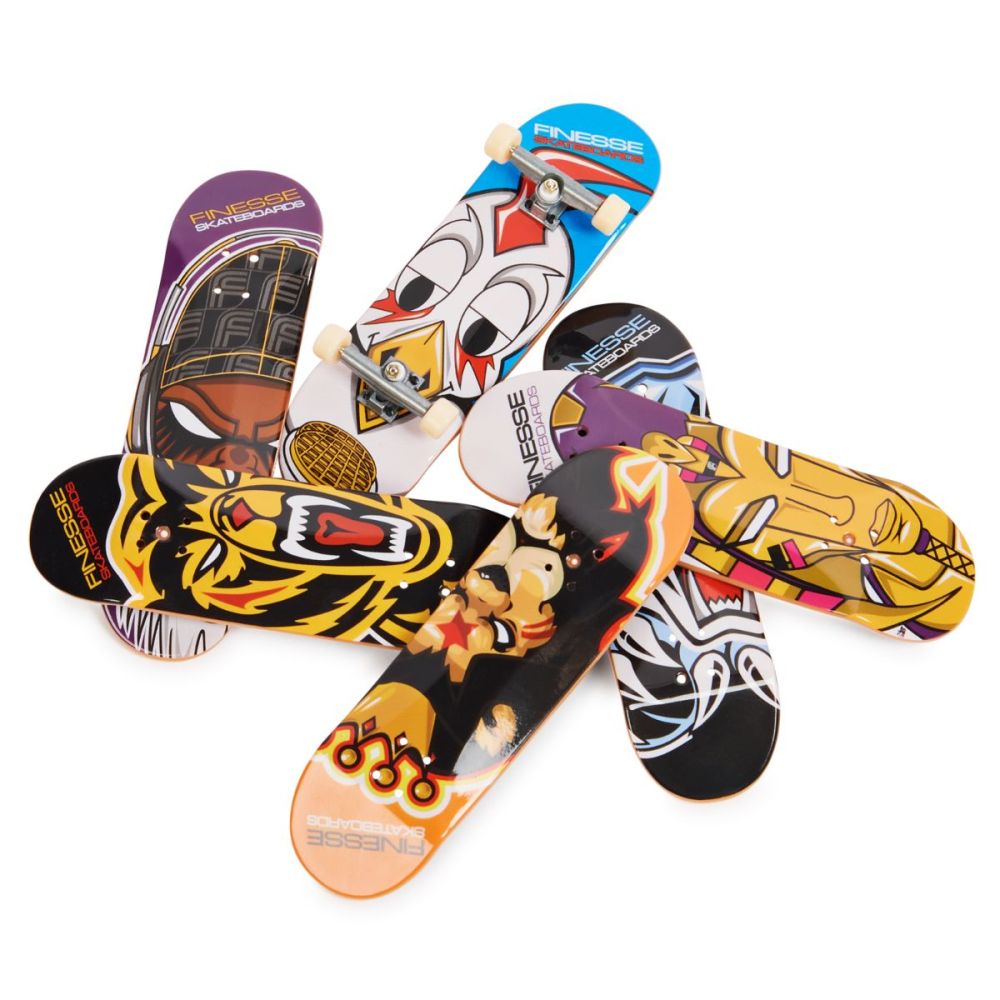 Set 6 mini placi skateboard, Tech Deck, Bonus Pack, 20136708