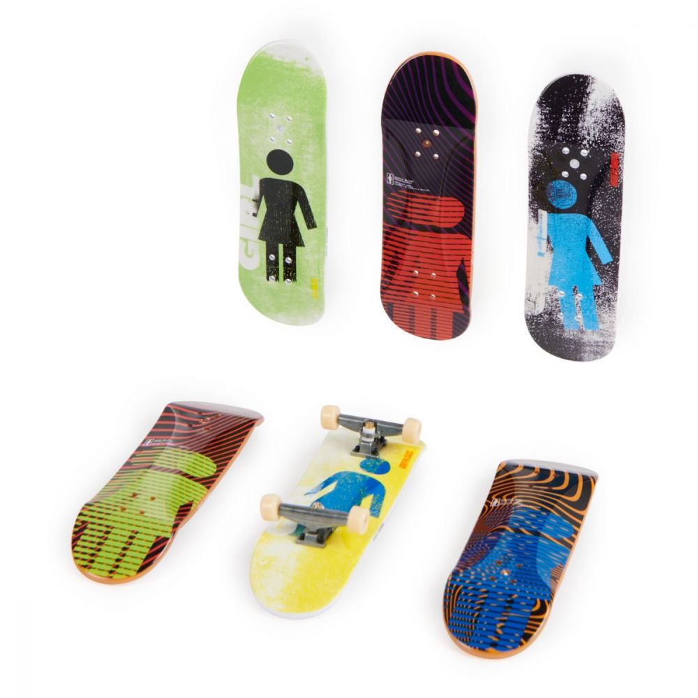 Set 6 mini placi skateboard, Tech Deck, Bonus Pack 20136705