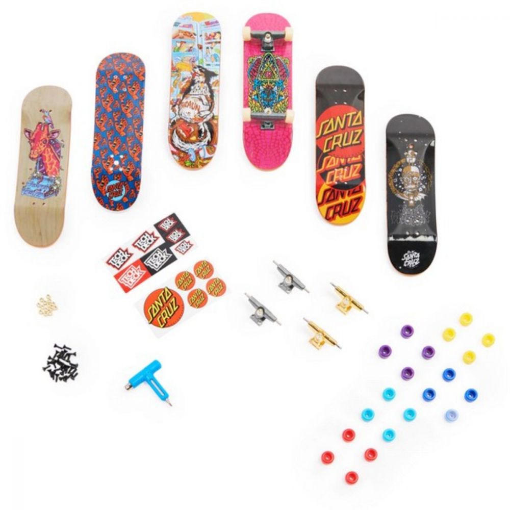 Set 6 mini placi skateboard, Tech Deck, Bonus Pack 20136701