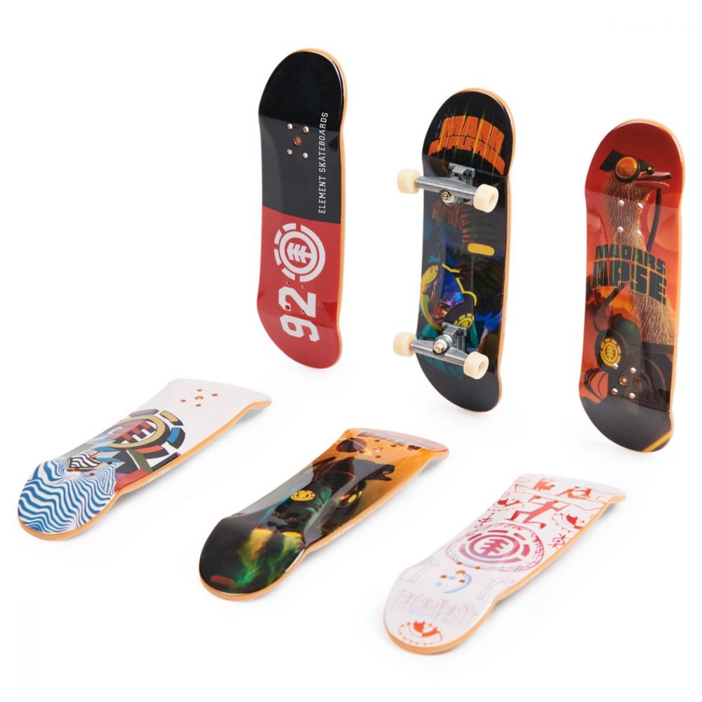 Set 6 mini placi skateboard, Tech Deck, Bonus Pack 20136702