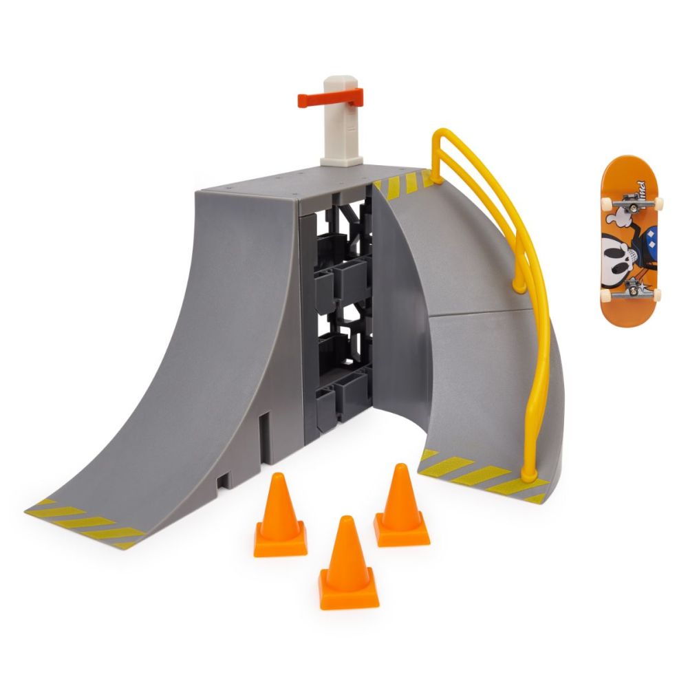 Set mini skateboard cu rampa, Tech Deck, Big Vert Wall, SK8 Garage, 20137032