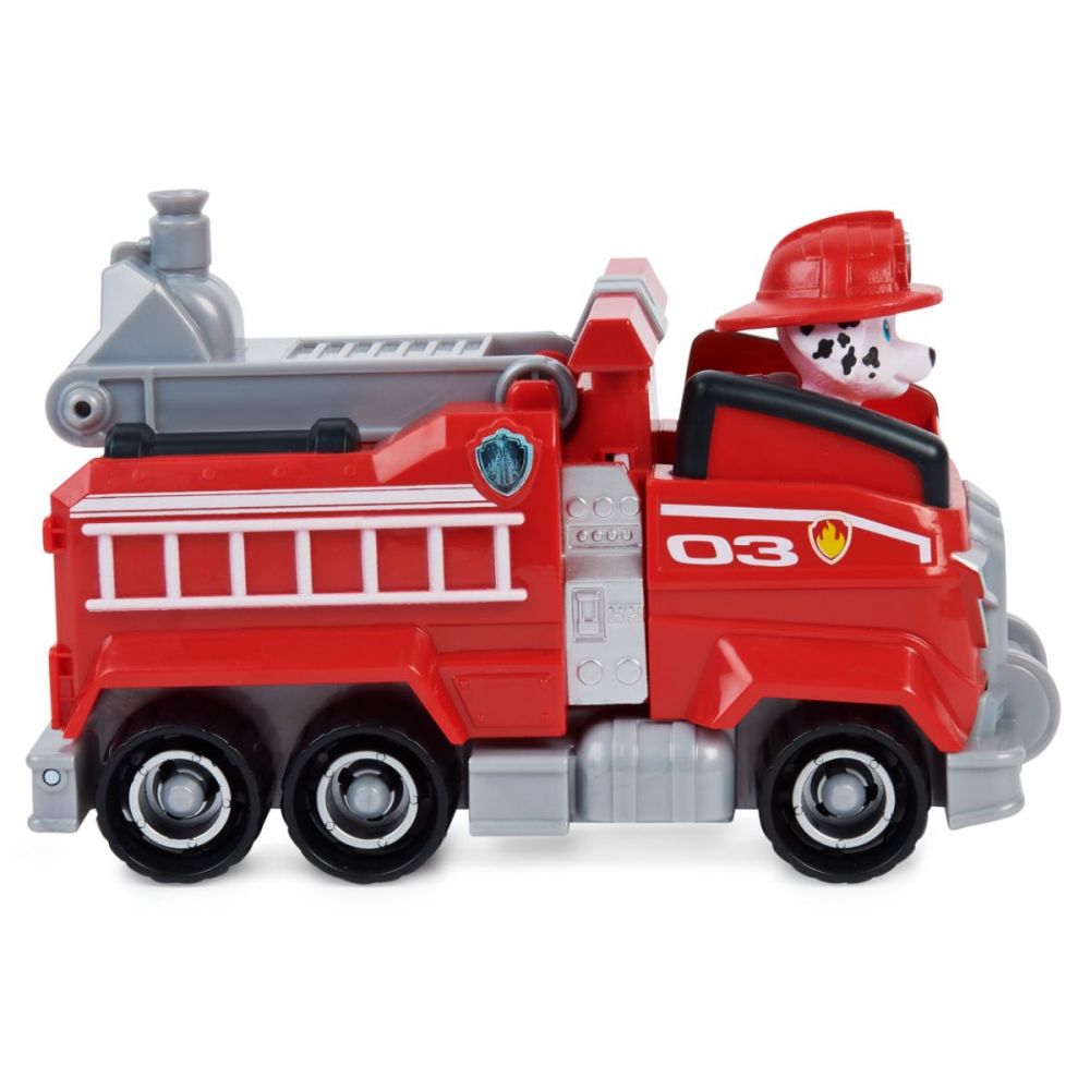 Jucarie interactiva, Paw Patrol, masina de pompieri Marshall Deluxe