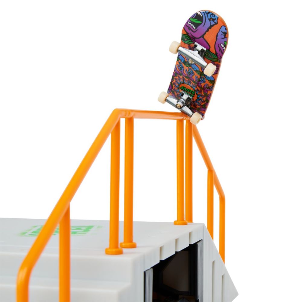 Set mini skateboard cu rampa, Tech Deck, Flip N'Grind, 20137031