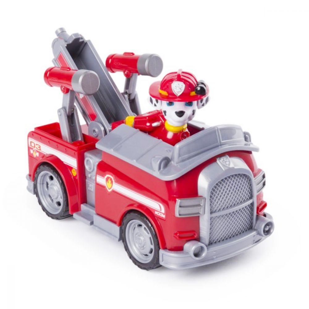 Masinuta de pompieri Paw Patrol, cu figurina Marshal