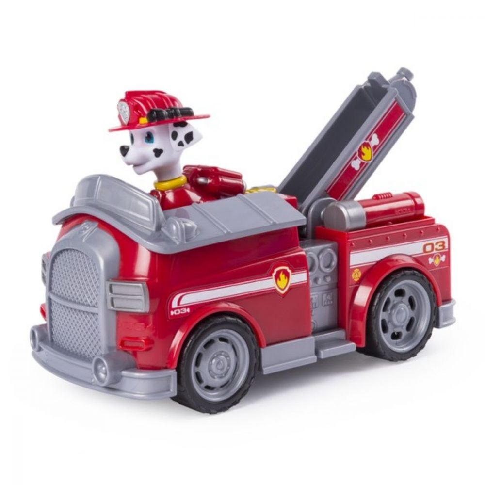 Masinuta de pompieri Paw Patrol, cu figurina Marshal
