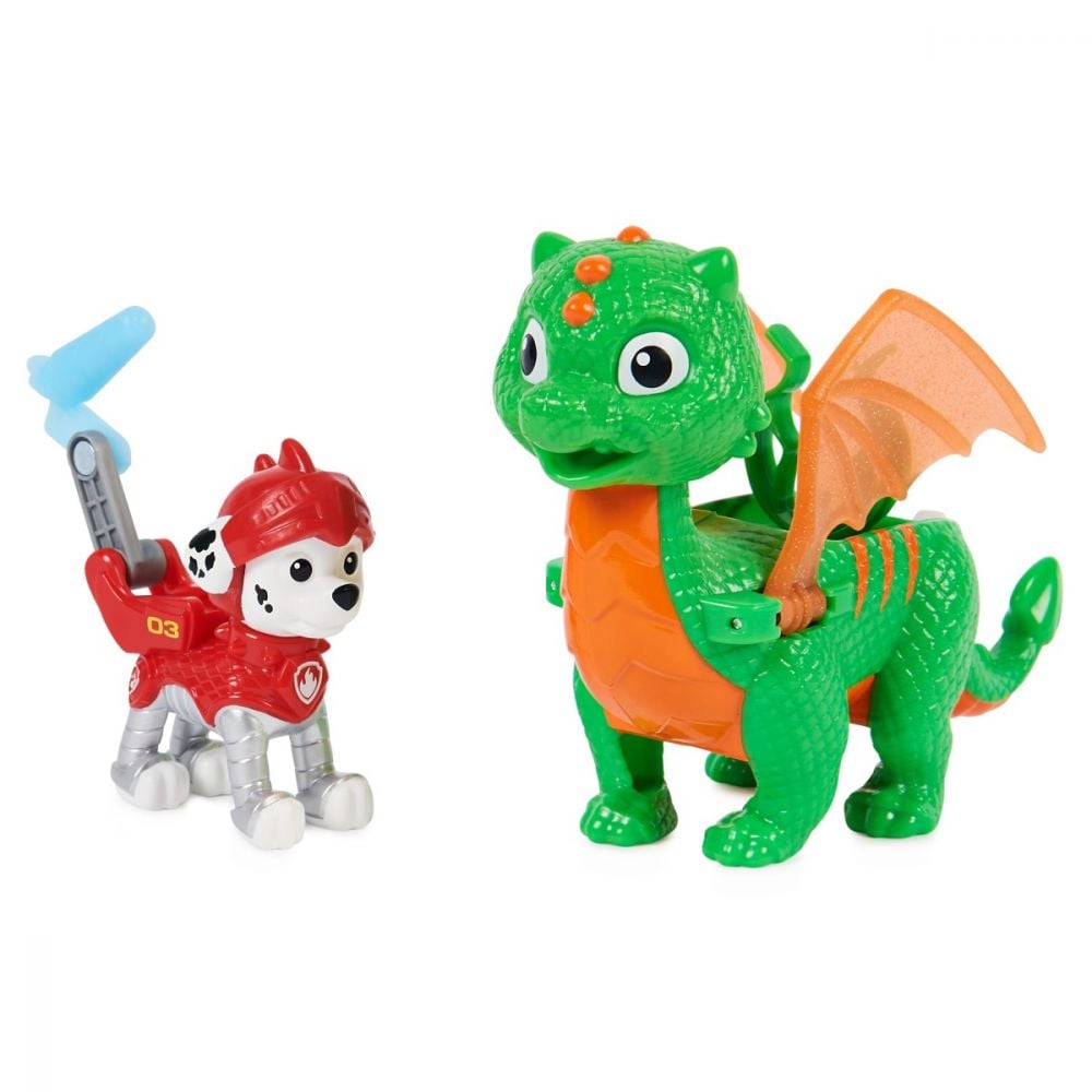 Set minifigurine cu dragon, Paw Patrol Rescue Knights, Marshall 20135268