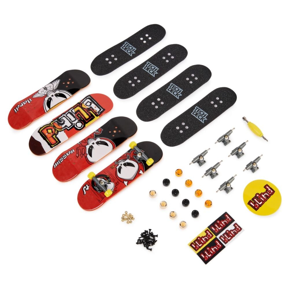 Set mini placa skateboard Tech Deck, 4 buc, Blind, 20140754