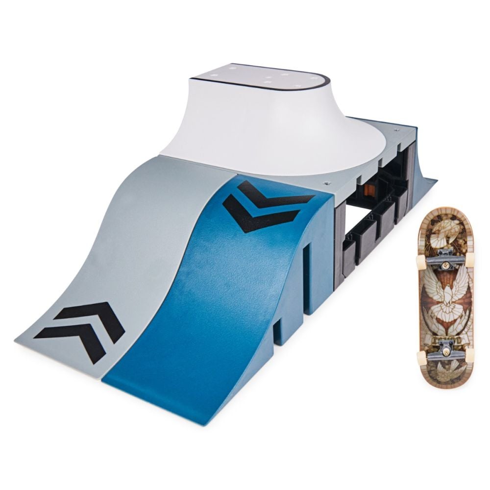 Set mini skateboard cu rampa, Tech Deck, Real Speedway Hop, 20141009