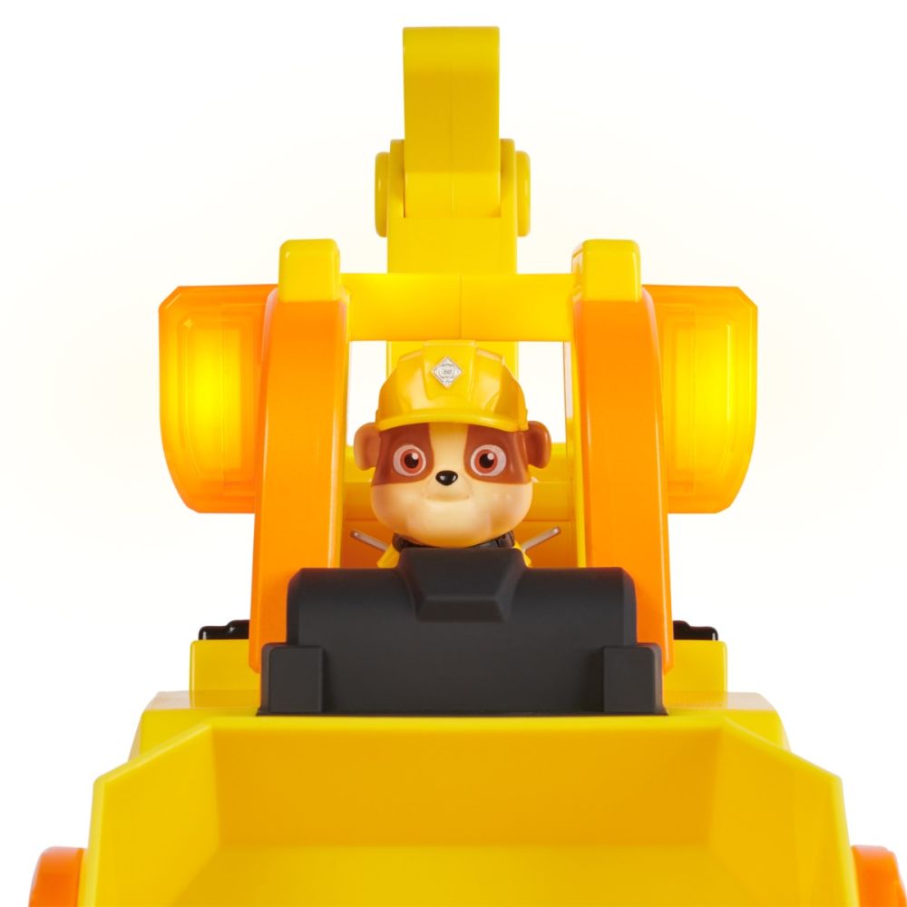 Set vehicul cu figurina, Rubble & Crew, Rubbles Bark Yard Deluxe Bulldozer, 6068074