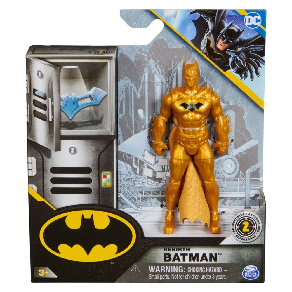 Set figurina cu 2 accesorii surpriza, Rebirth Batman, 20143790