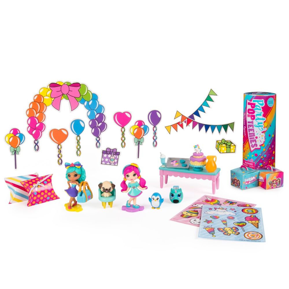 Set petrecere cu papusi Pop Teenies - Party time