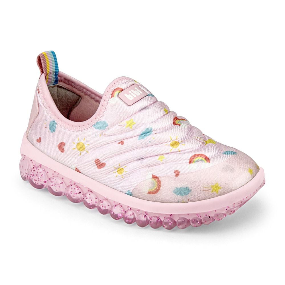 Pantofi sport pentru fete, Bibi, Roller 2.0 Sugar Rainbow