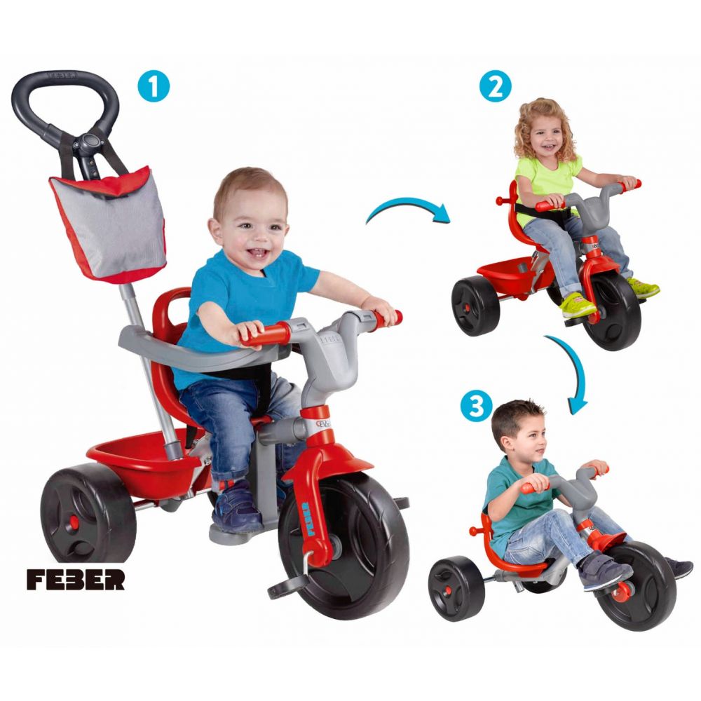 Tricicleta Evo Trike 3 in 1 pentru copii Feber