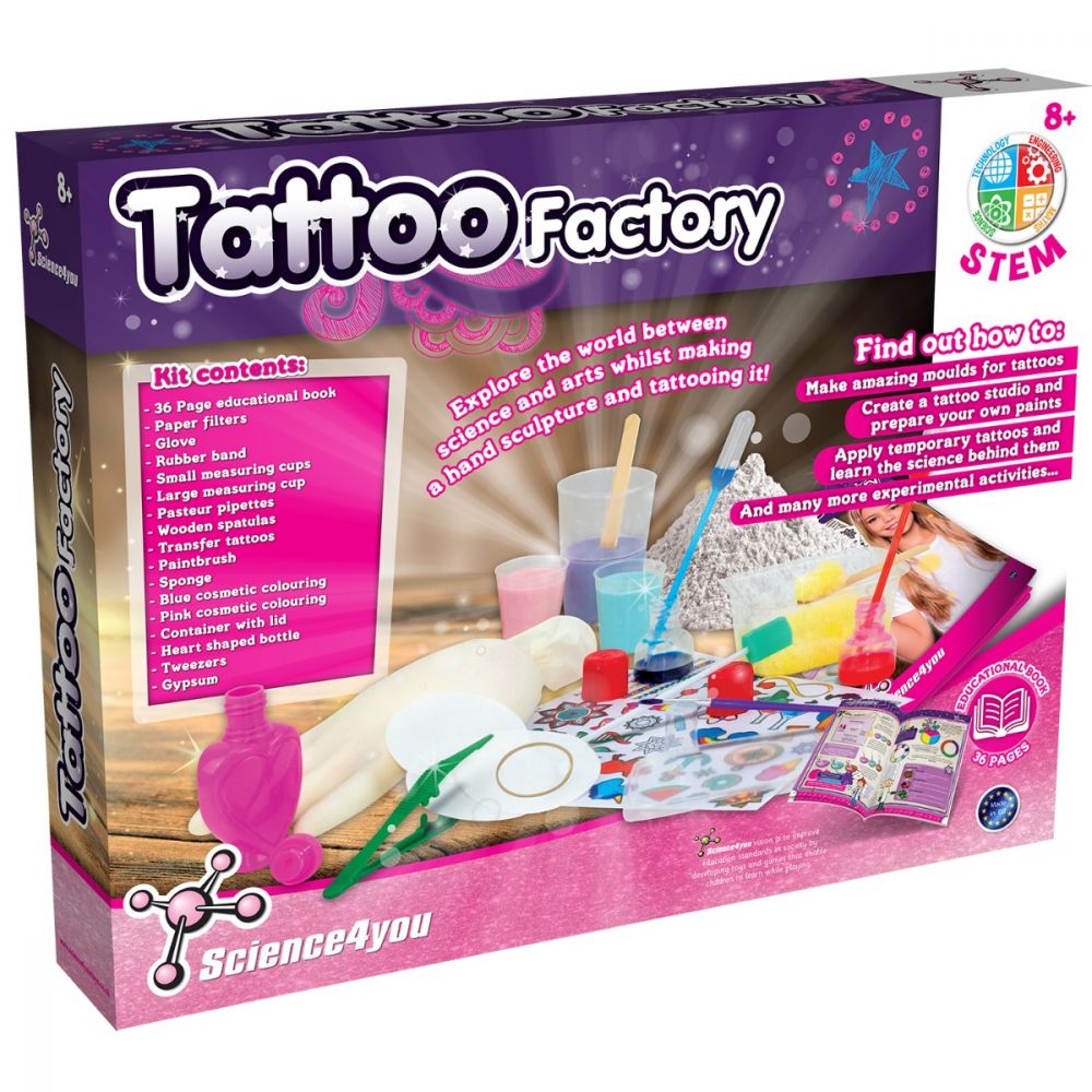 Joc creativ, Science4you, Fabrica de tatuaje