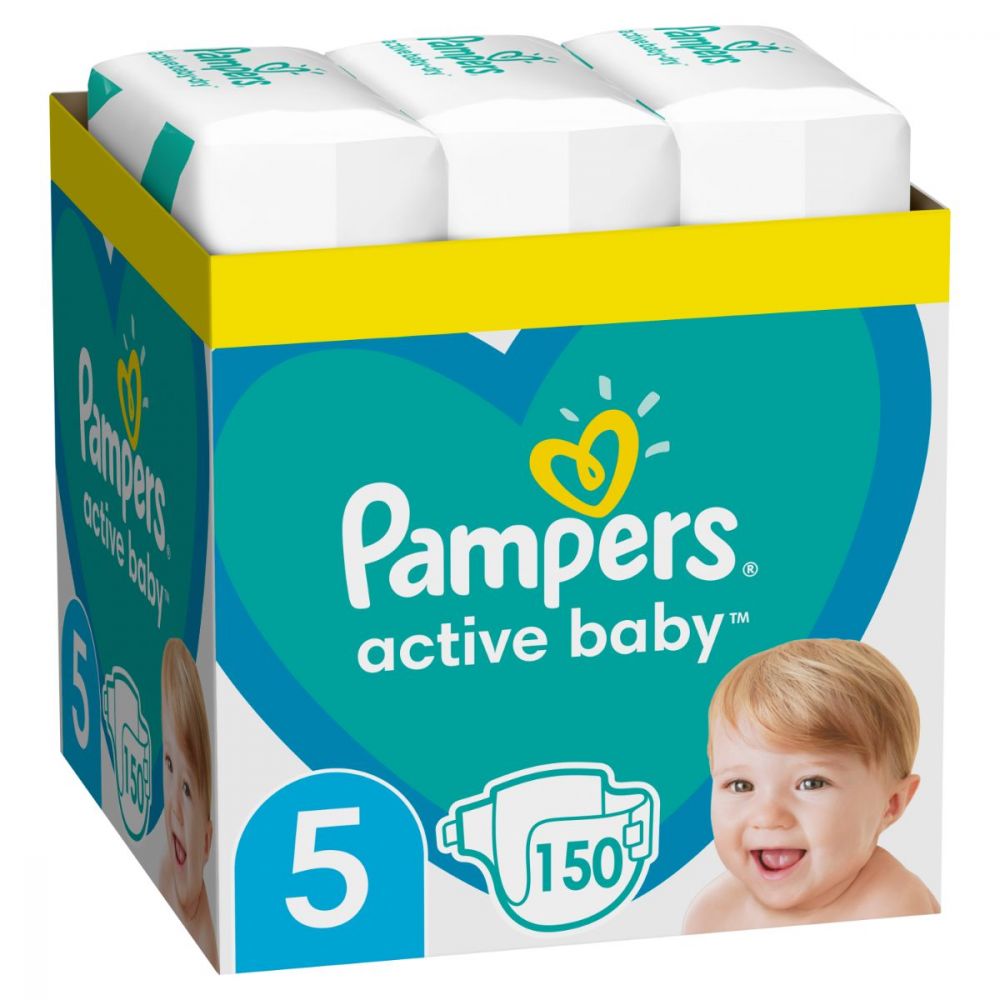 Sanders comb Invite Scutece Pampers Active Baby XXL, Marimea 5, 11-16 kg, 150 buc | Noriel