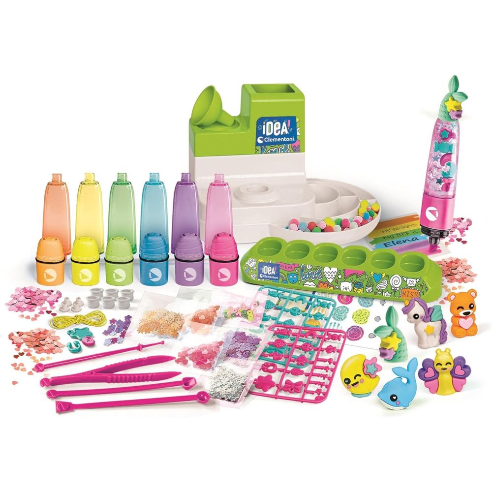 Set de joaca creativ, Clementoni, Marker cu decoratiuni