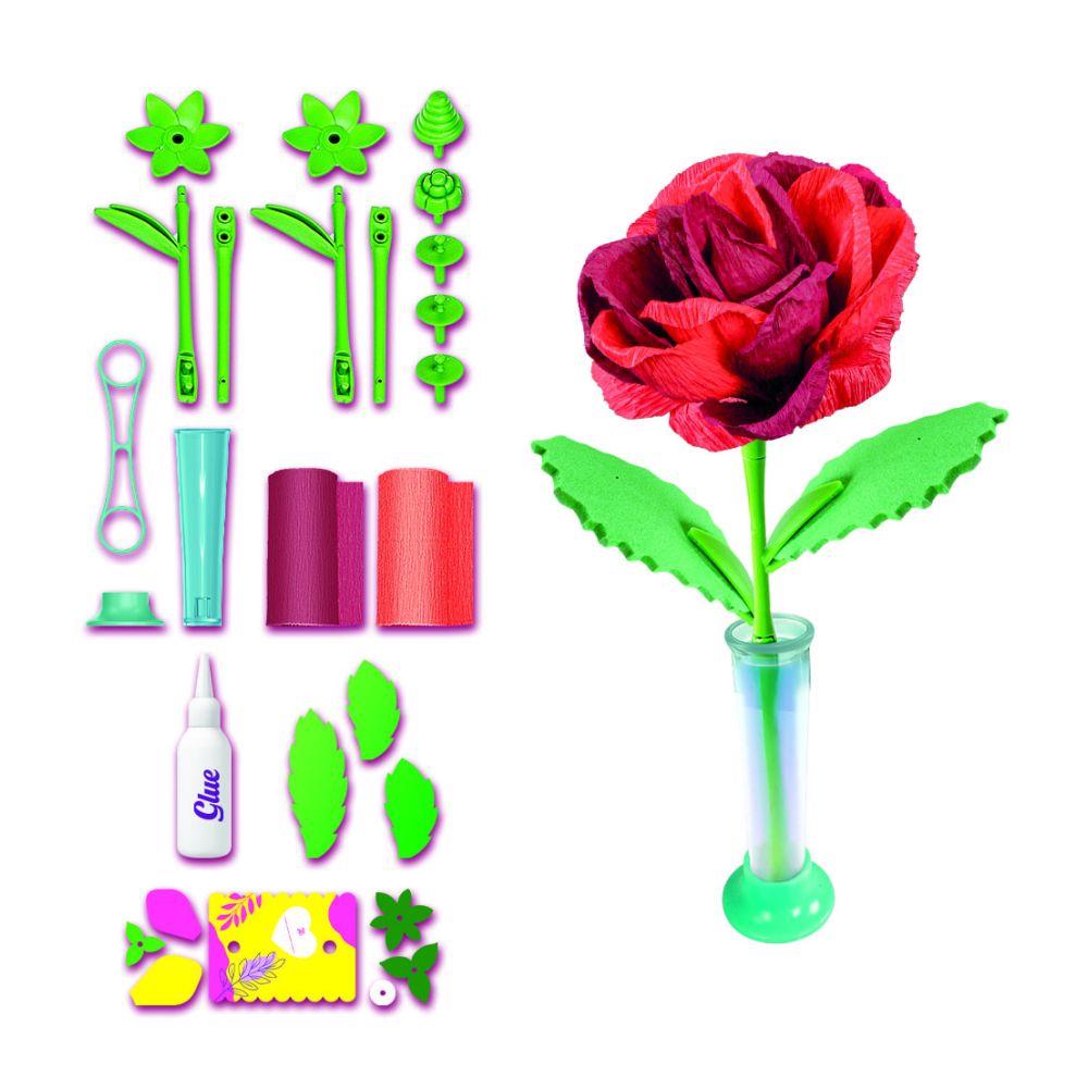Set de creat 2 flori, Clementoni Idea, Trandafiri