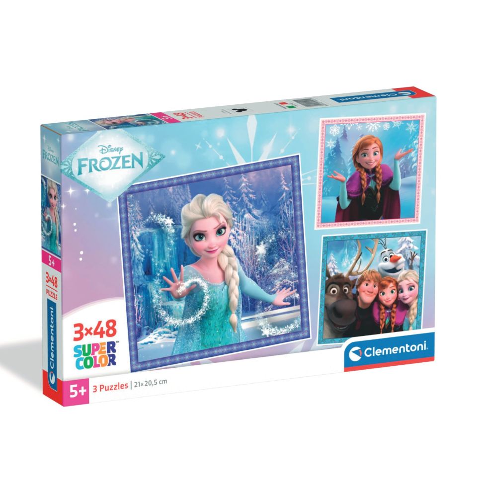 Puzzle Clementoni, Disney Frozen, 3 x 48 piese