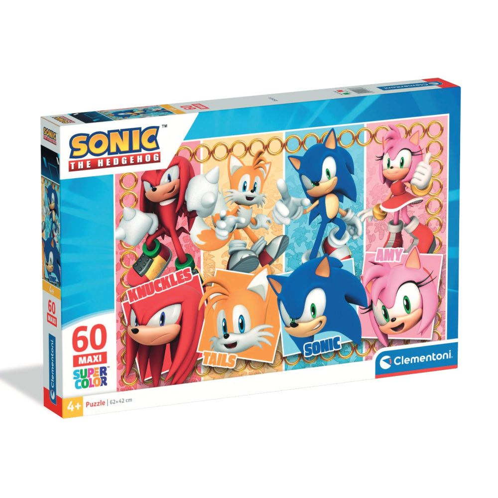Puzzle Clementoni Maxi, Sonic the Hedgehog, 60 piese