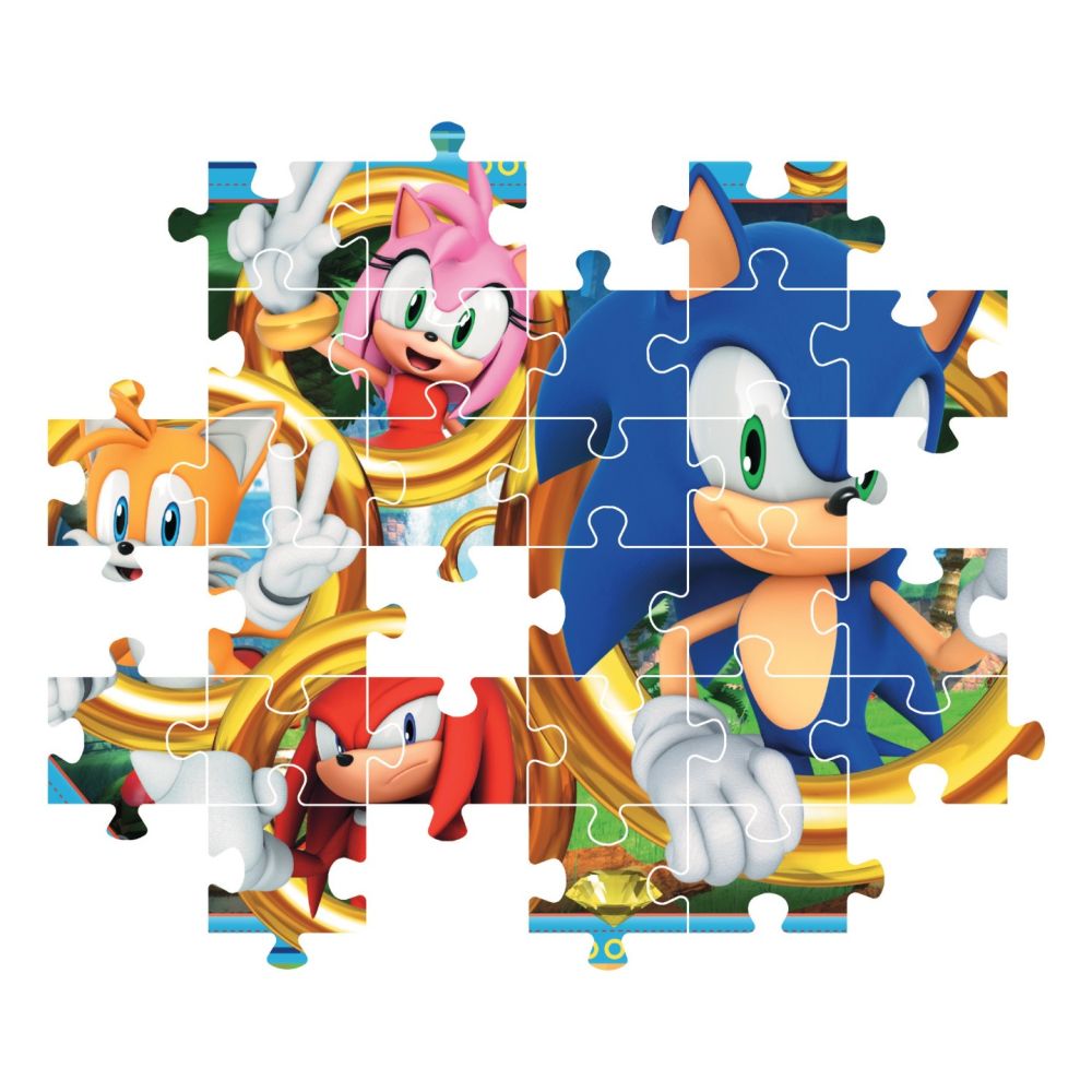 Puzzle Clementoni, Sonic the Hedgehog cu sticker inclus, 180 piese
