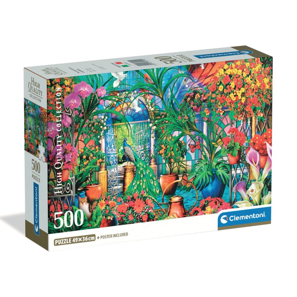 Puzzle Clementoni, Paun in sera, 500 piese