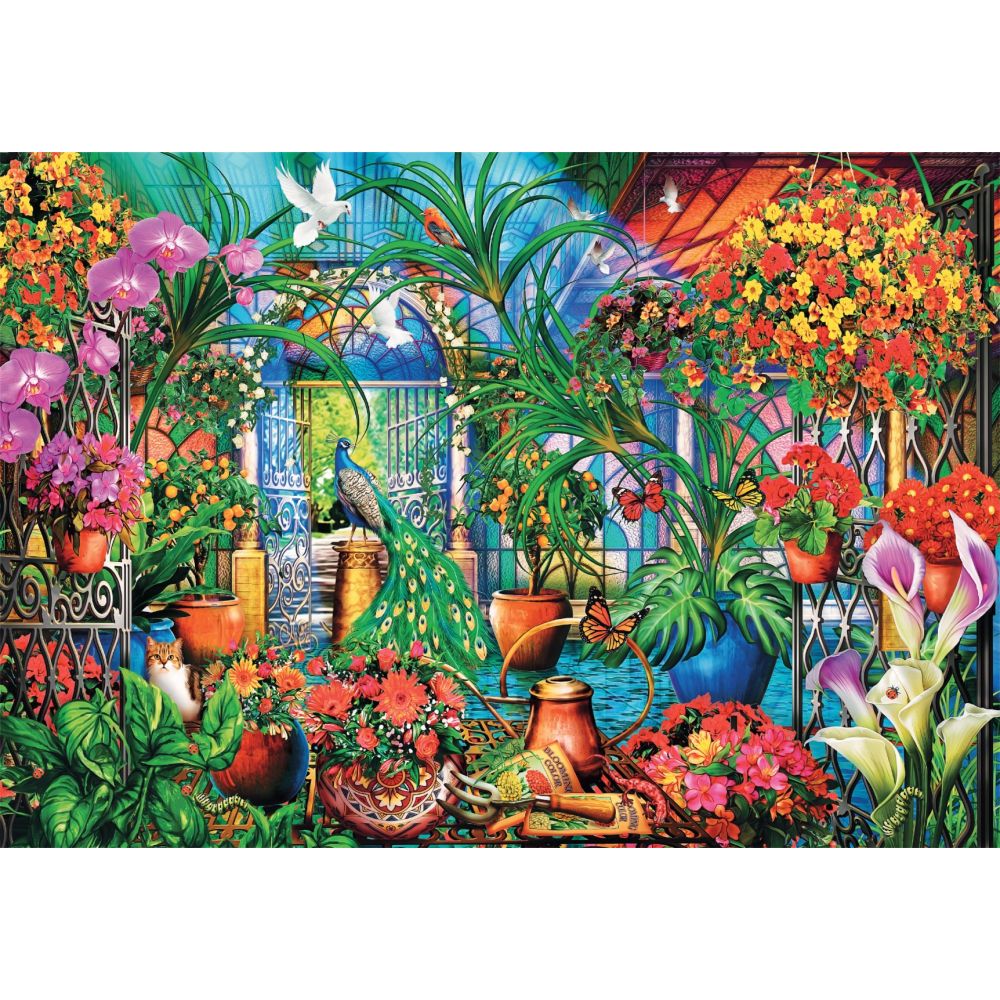 Puzzle Clementoni, Paun in sera, 500 piese