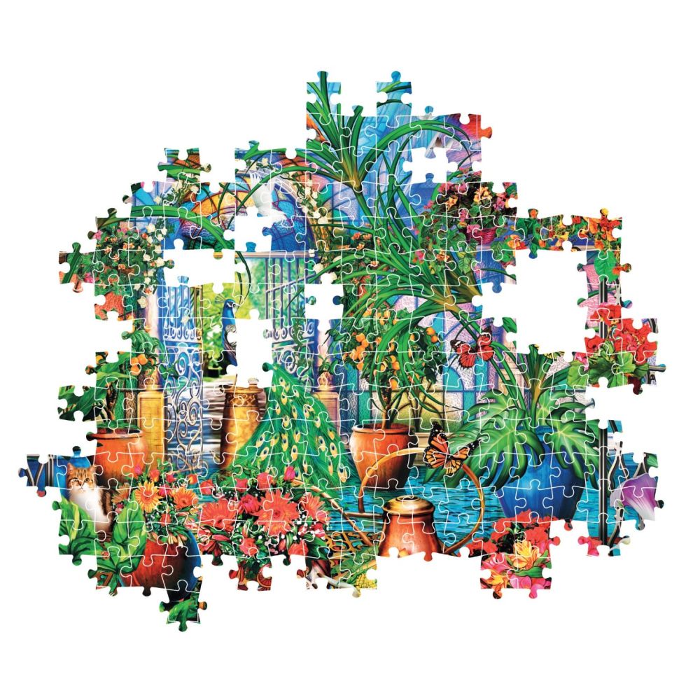 Puzzle Clementoni, Paun in sera, 500 piese