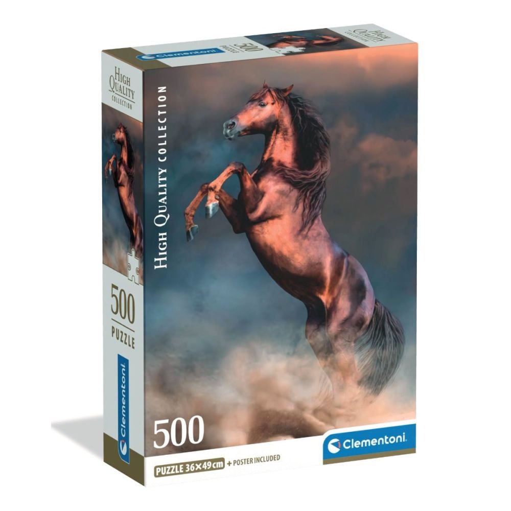 Puzzle Clementoni, Cal salbatic, 500 piese