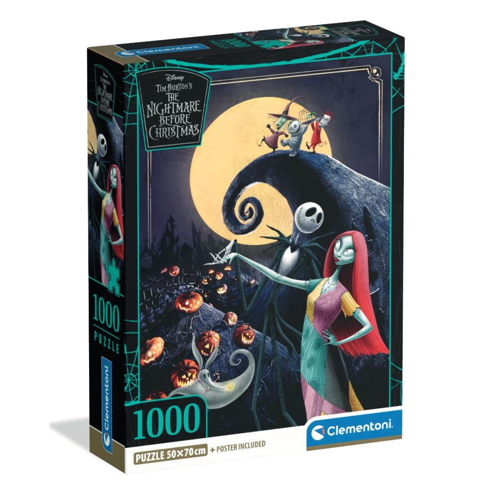 Puzzle Clementoni, The Nightmare Before Christmas, 1000 piese