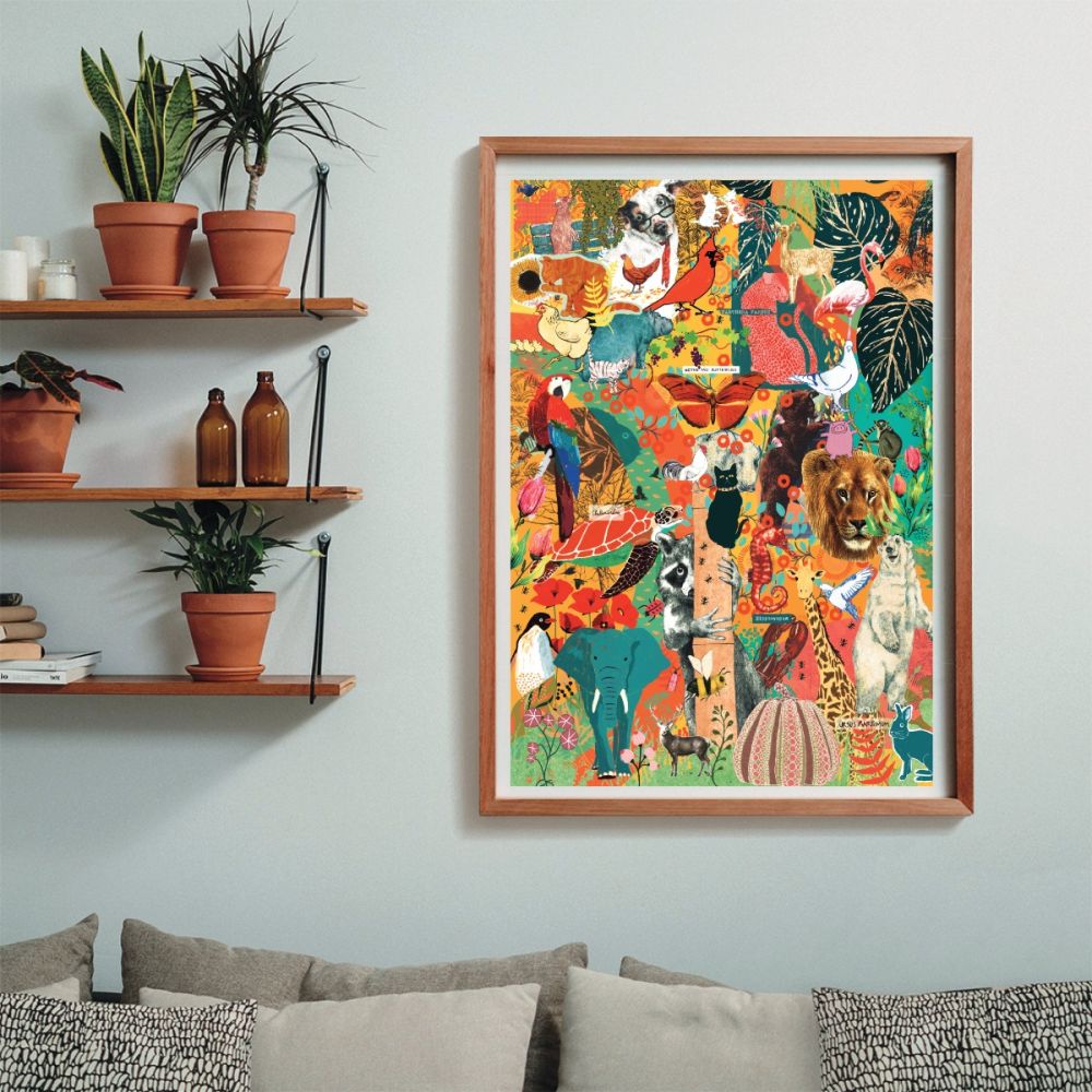 Puzzle Clementoni, Animale si botanica, 1000 piese