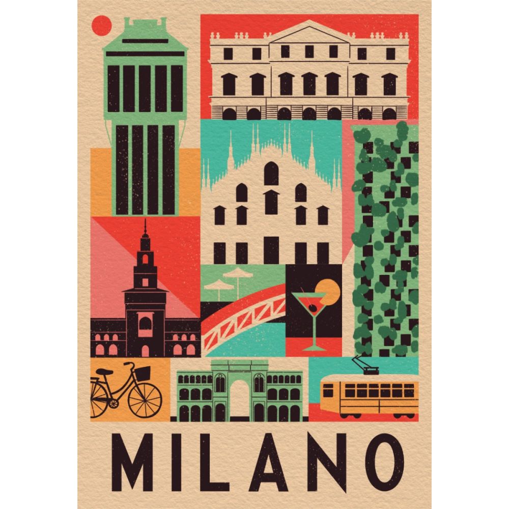 Puzzle Clementoni, Style in the city, Milano 1000 piese