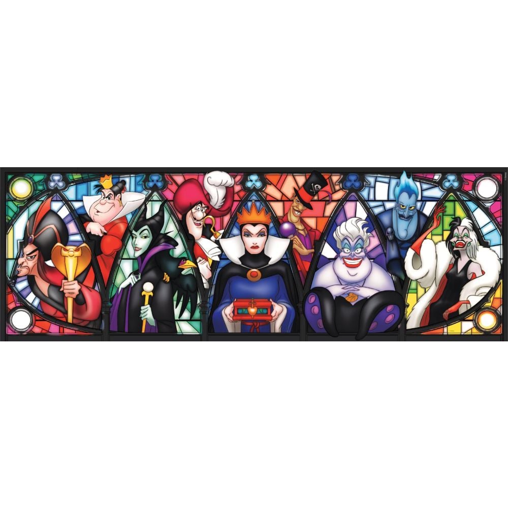 Puzzle Clementoni panoramic, Disney Villains, 1000 piese