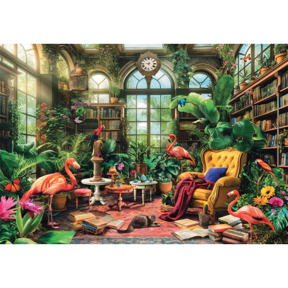 Puzzle Clementoni, Biblioteca din sera, 1000 piese