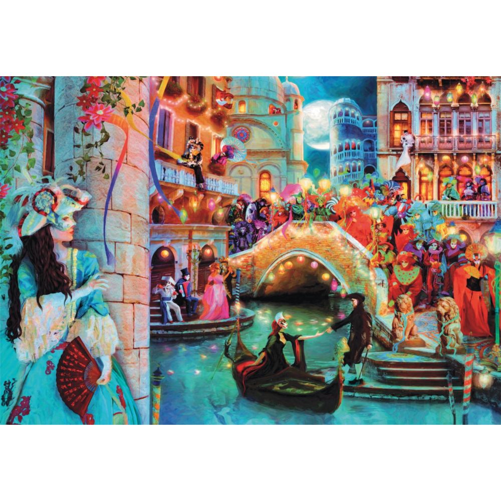 Puzzle Clementoni, Carnival in Venetia, 1000 piese