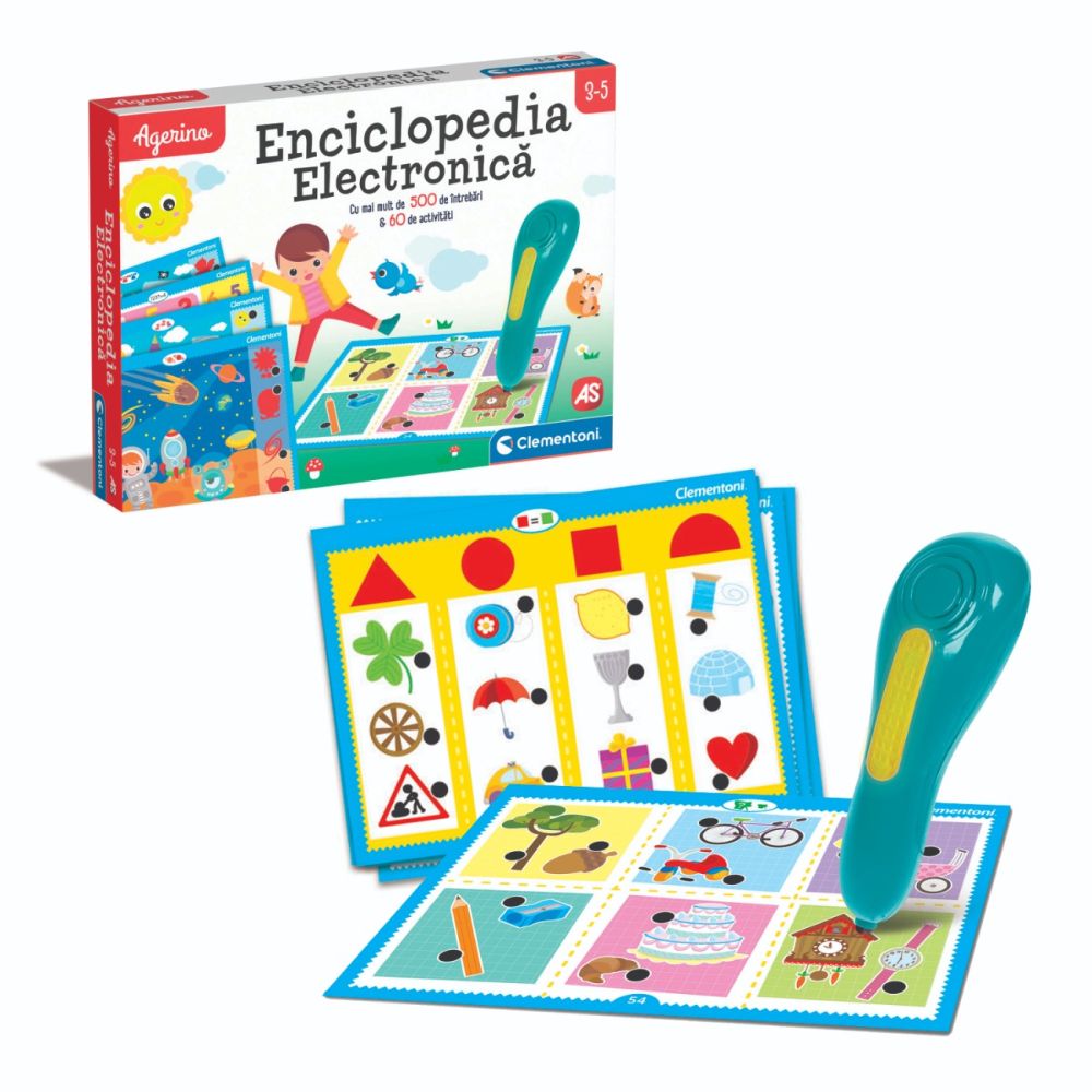 Joc educativ, Agerino, Enciclopedie electronica cu pix, 3-5 ani