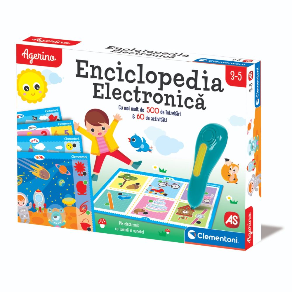 Joc educativ, Agerino, Enciclopedie electronica cu pix, 3-5 ani