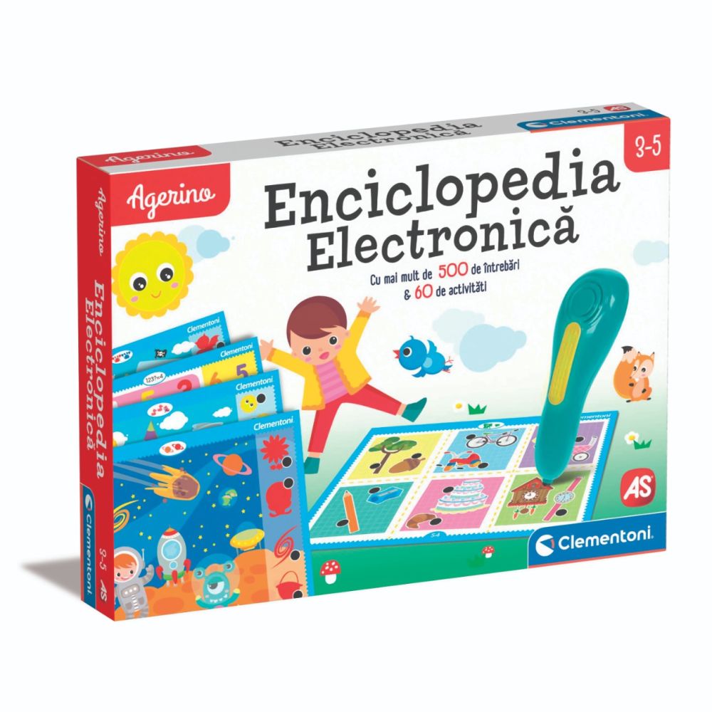Joc educativ, Agerino, Enciclopedie electronica cu pix, 3-5 ani