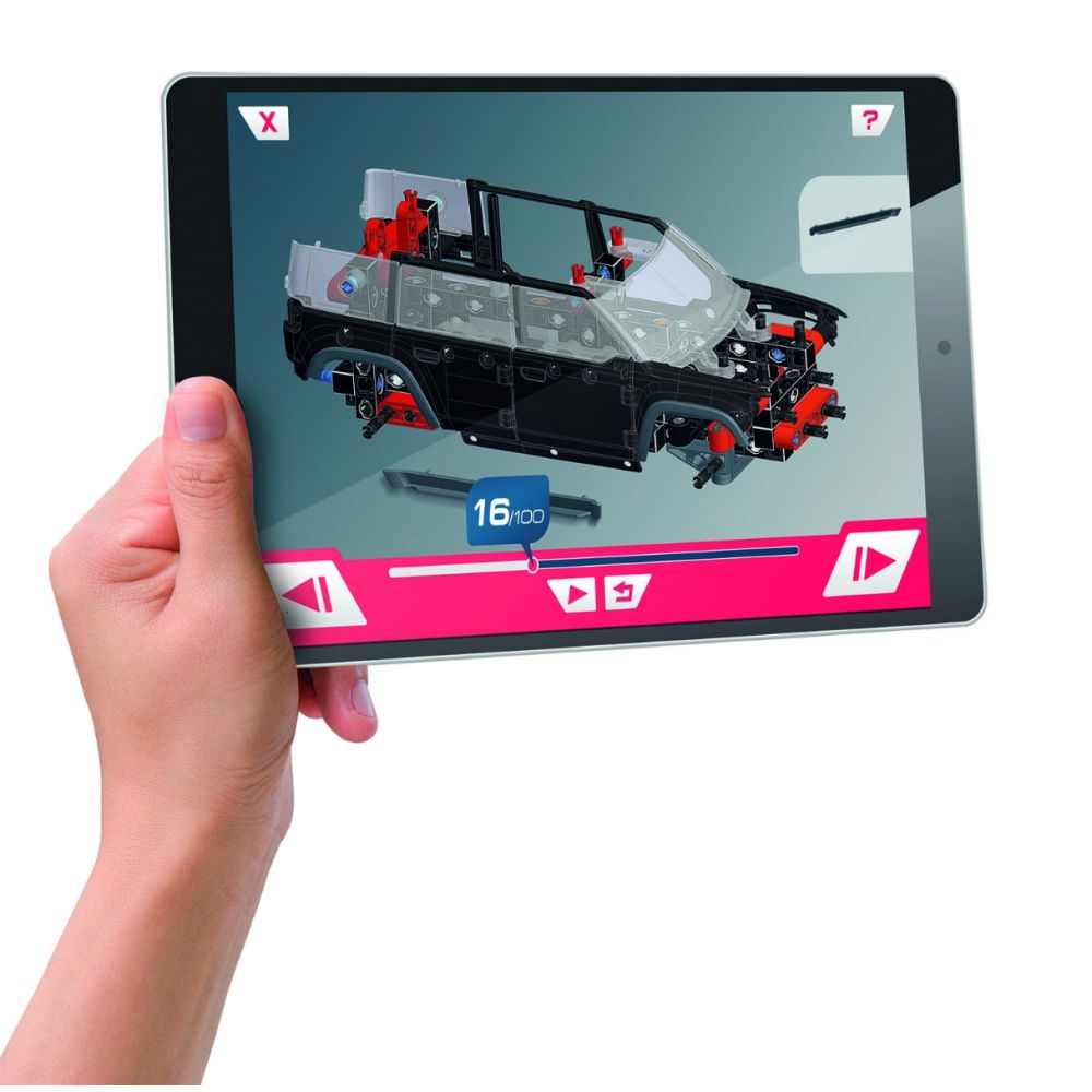 Kit de constructie, Clementoni, Jeep Racon