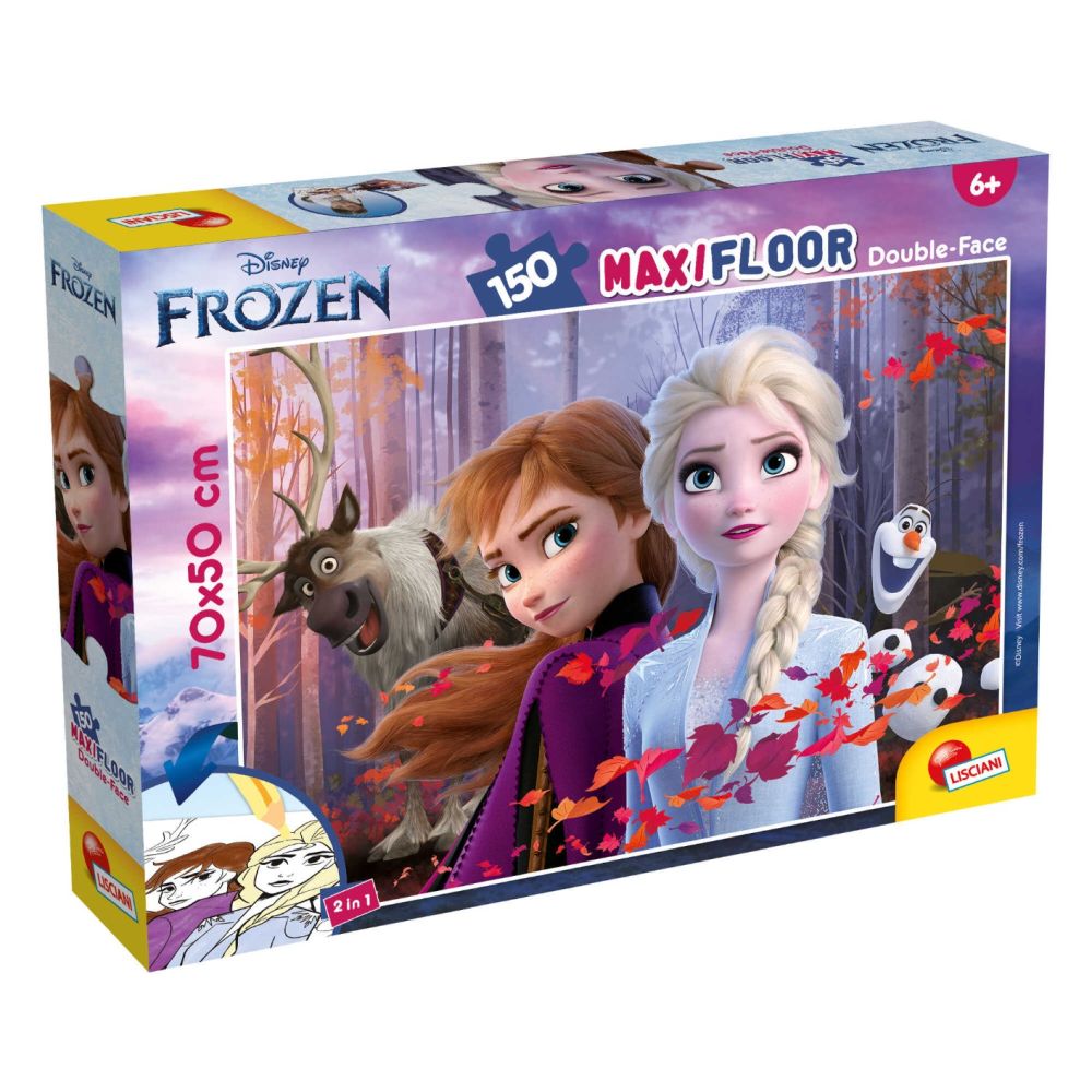 Puzzle de podea, Lisciani, Disney Frozen, Maxi, 150 piese