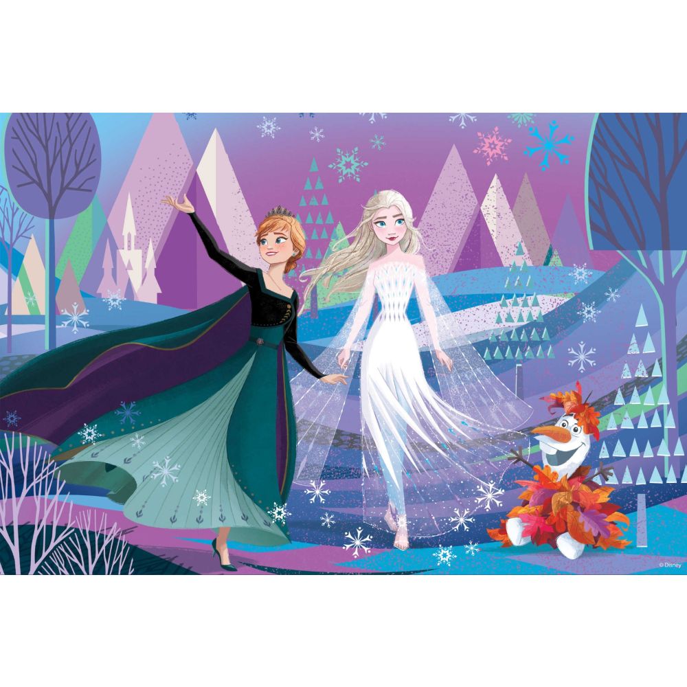 Puzzle de podea, Lisciani, Disney Frozen, Maxi, 2 x 60 piese