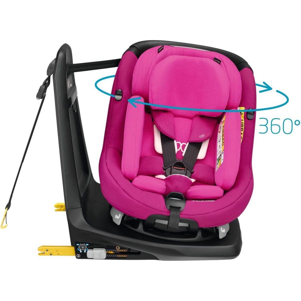 Scaun auto I-Size Maxi-Cosi AxissFix Plus Frequency Pink, 45 - 105 cm, Roz