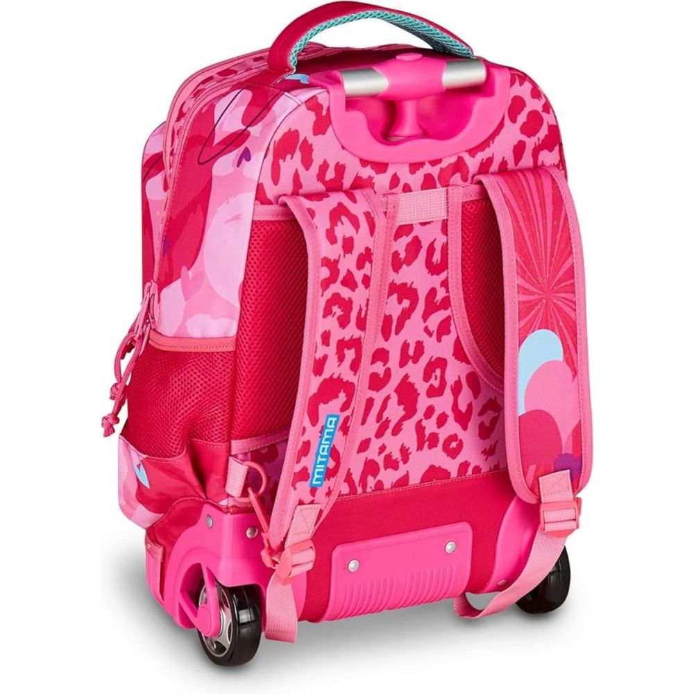 Troller cu 3 compartimente, Mitama, Run Maxi, Furry Pink