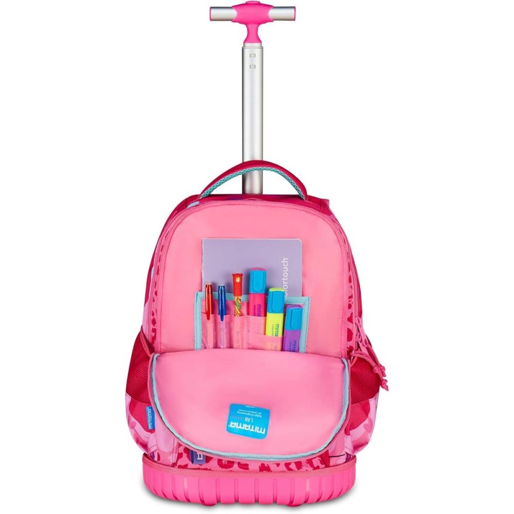 Troller cu 3 compartimente, Mitama, Run Maxi, Furry Pink