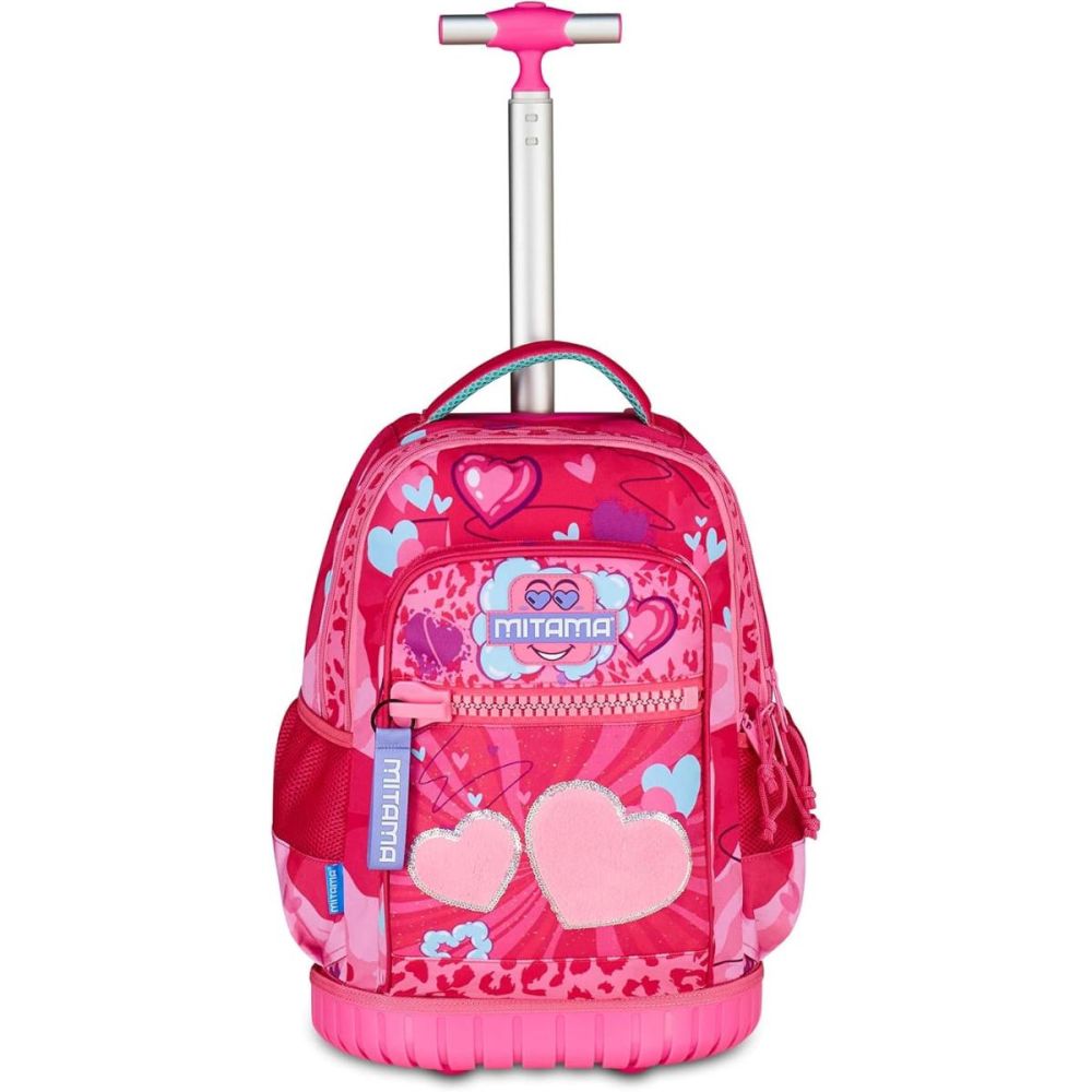 Troller cu 3 compartimente, Mitama, Run Maxi, Furry Pink