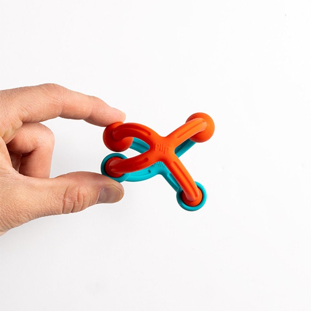 Kit de constructie din silicon flexibil, Fat Brain Toys, Plip Kit, 46 piese