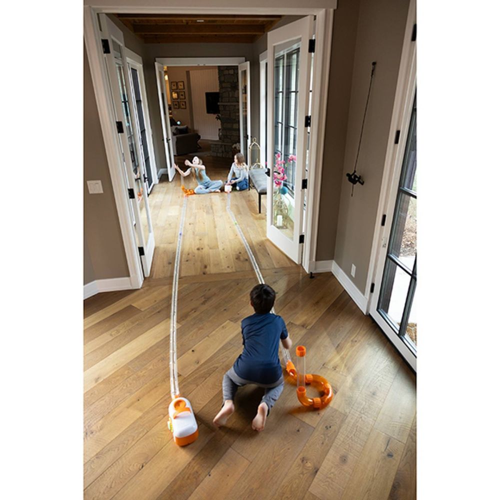 Kit de extindere traseu Air Toobz, Fat Brain Toys, Tub flexibil, 30 m
