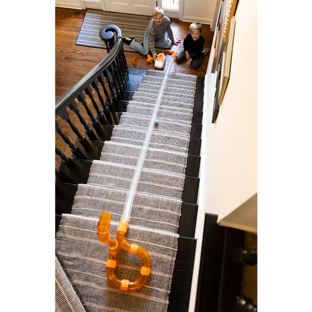 Kit de extindere traseu Air Toobz, Fat Brain Toys, Tub flexibil, 30 m
